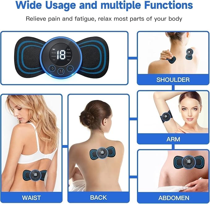 PulseRelief Pro – 18-Mode EMS Mini Massager for Full Body Pain Relief